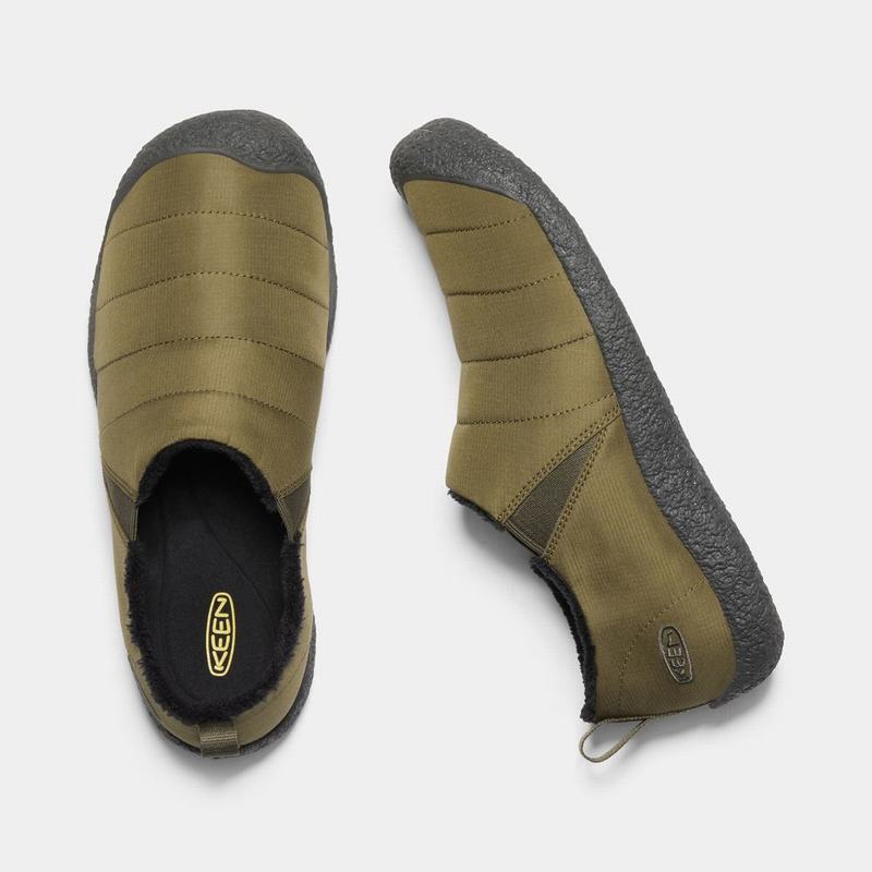 Keen Howser II Mens Slippers Olive NZ Sale (7489-WFQES)